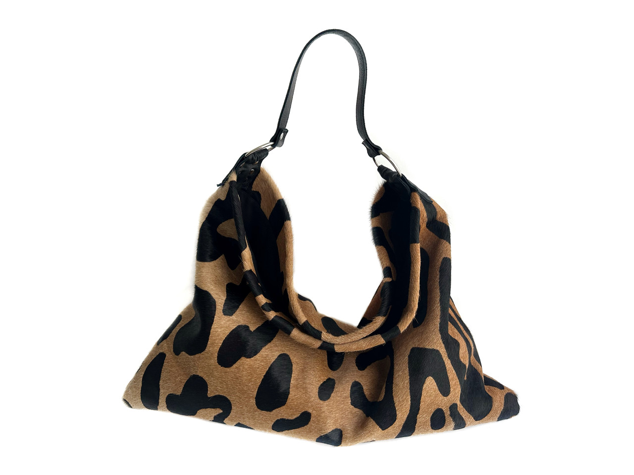 Leopard print bag with large capacity
