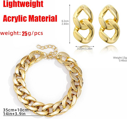 Punk Short Thick Cuban Link Choker Necklaces