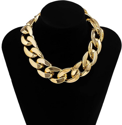 Punk Short Thick Cuban Link Choker Necklaces