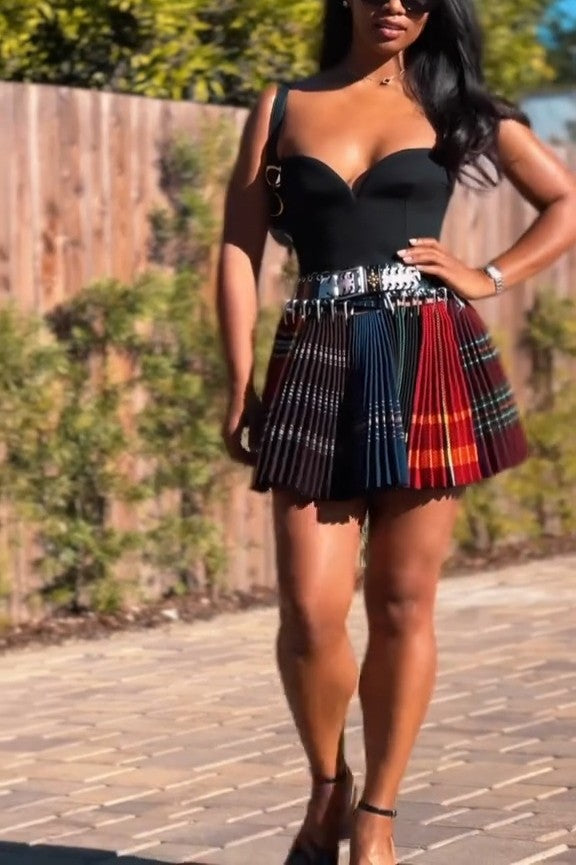 Multicolor  Mini Carabiner Skirt