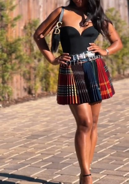 Multicolor  Mini Carabiner Skirt