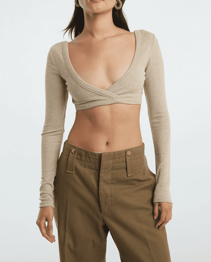 Spiral Cross Movement Top