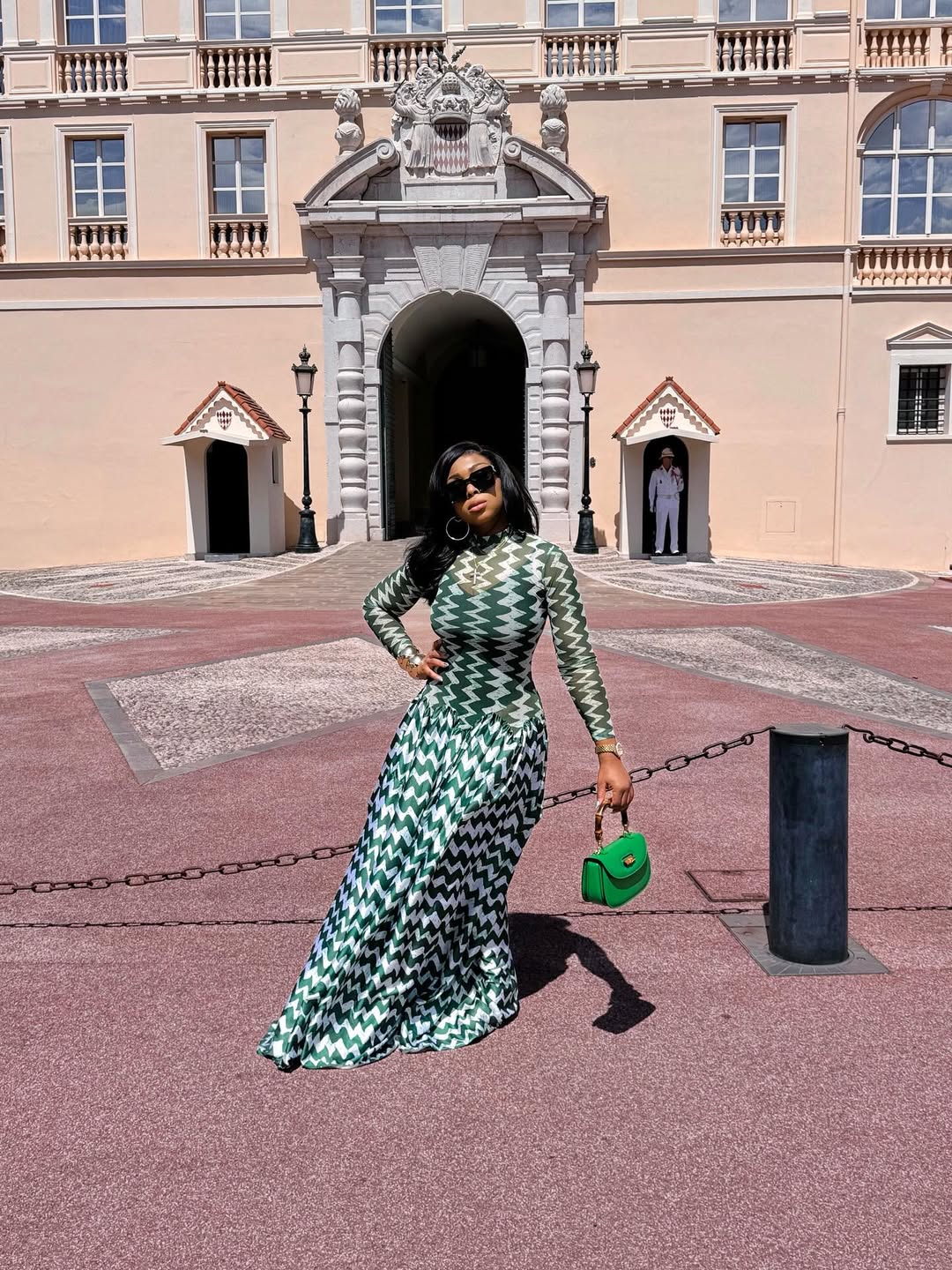 Lily mesh dress (in white and green )