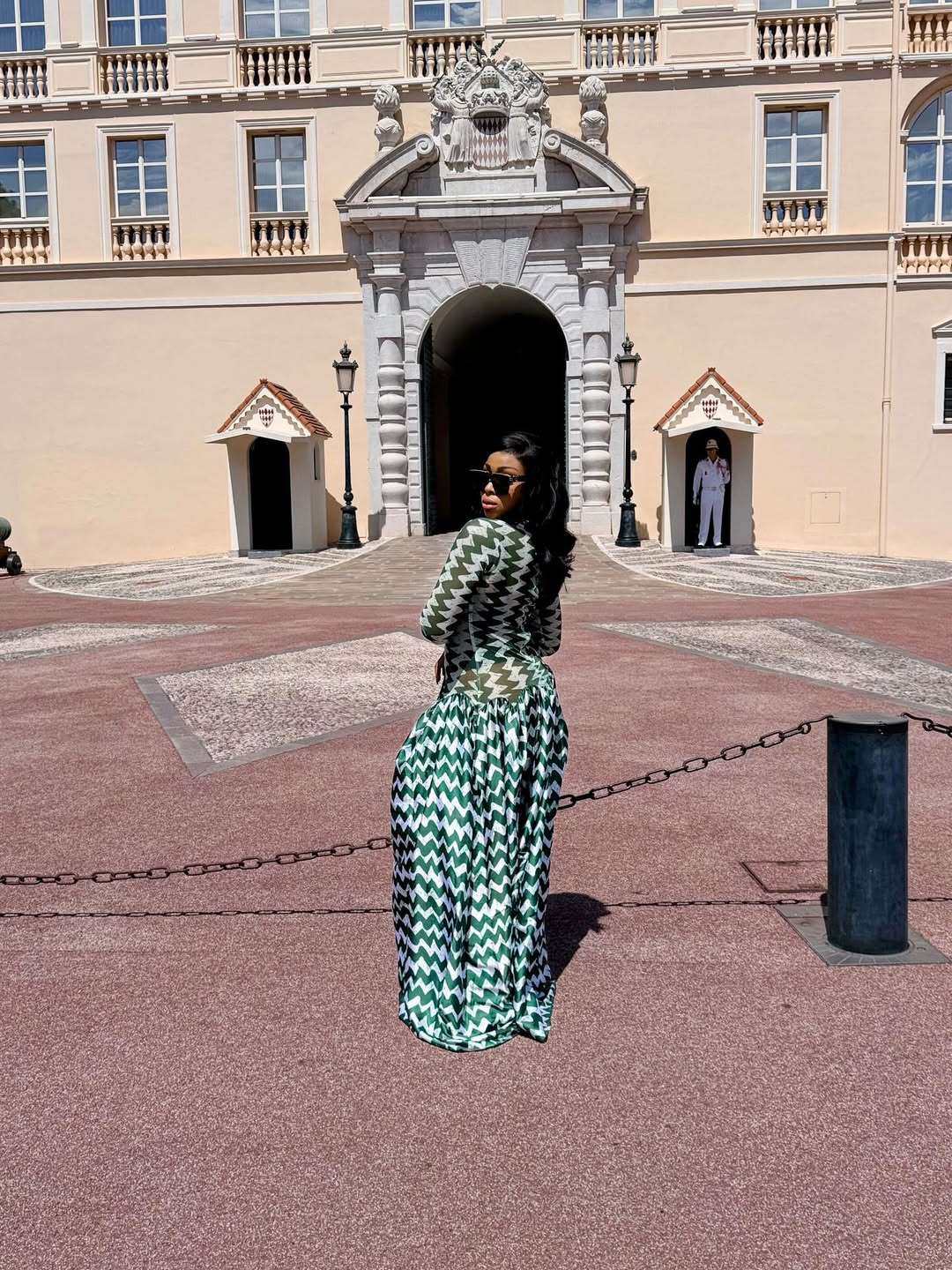 Lily mesh dress (in white and green )