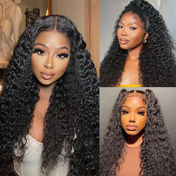 13x4 Water Wave Lace Frontal 100% Human  Wig