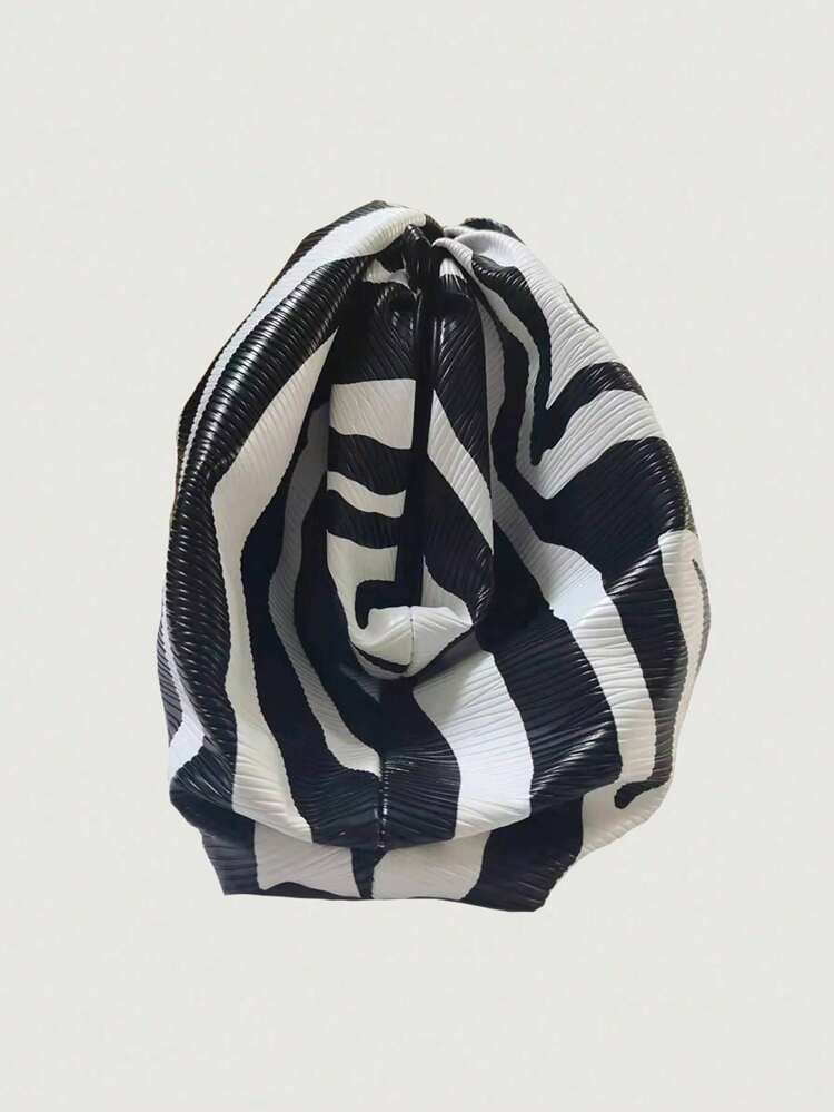 Fashionable Zebra Soft Cloud Handbag