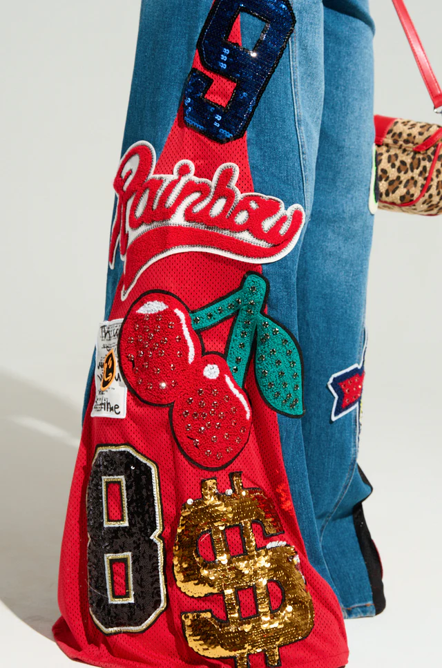 Not Sorry Patchwork Denim Jeans