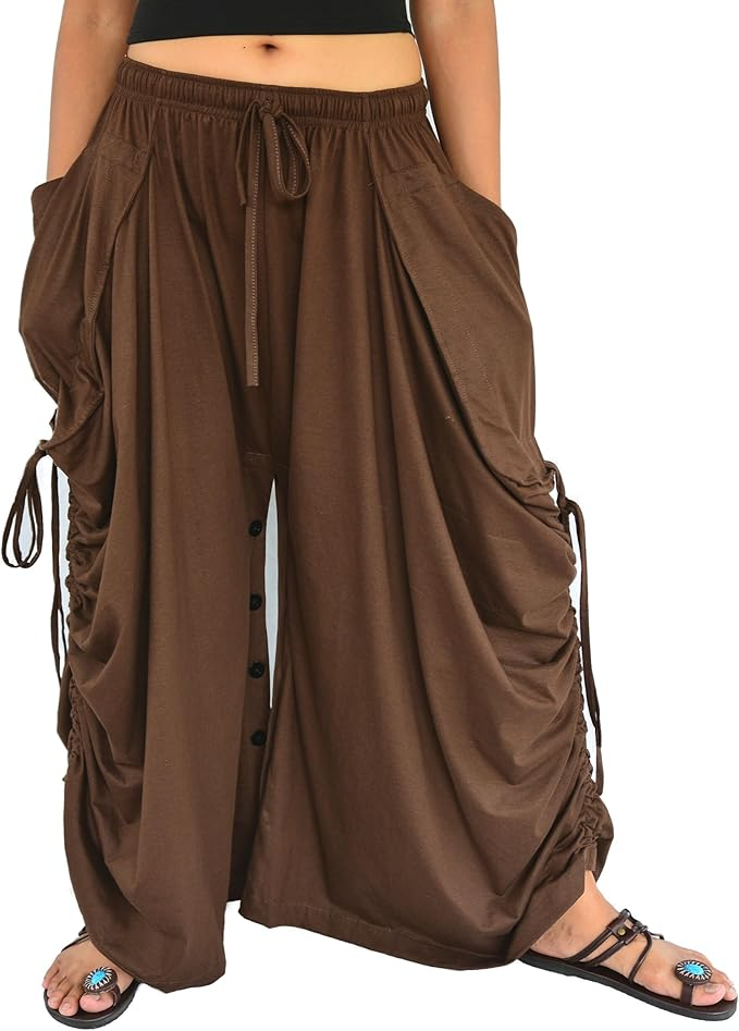 Wrinkled Loose Harem Pants