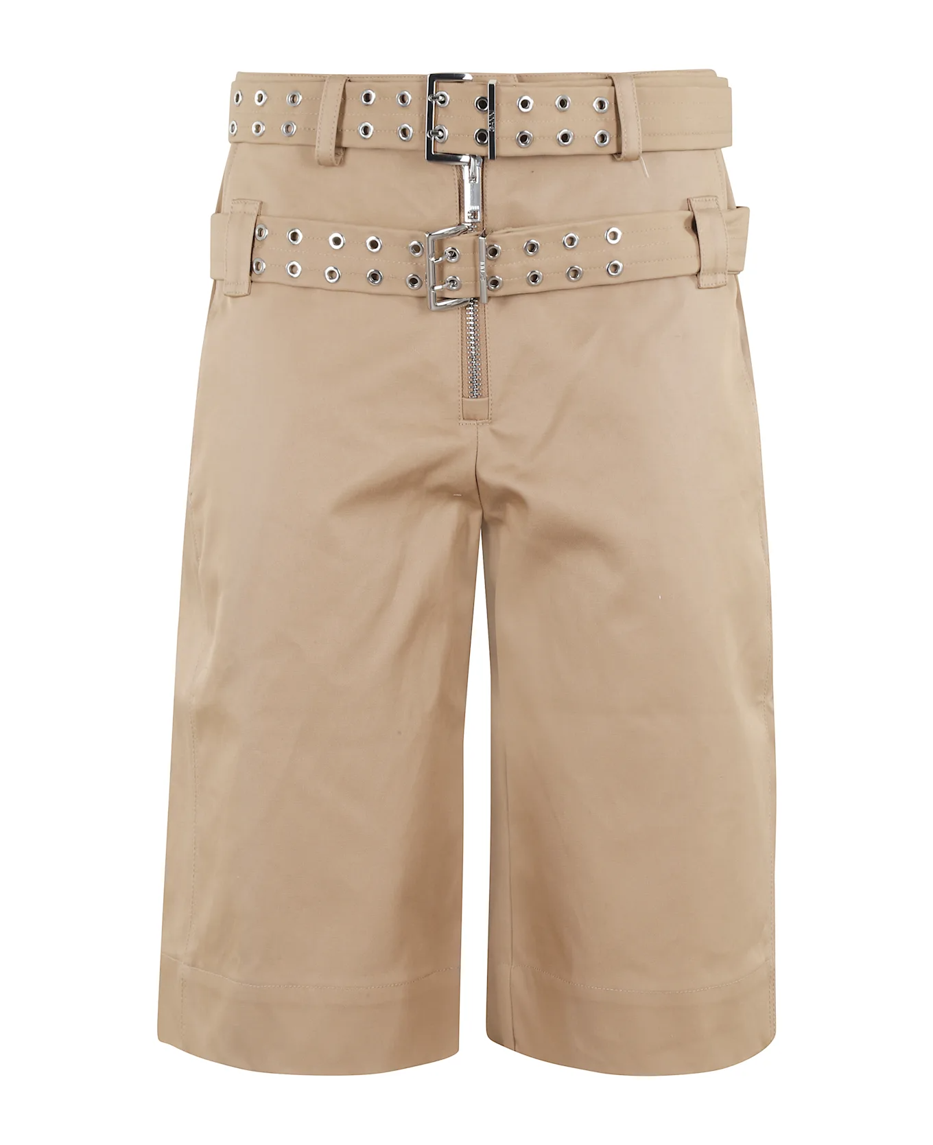 Cotton Shorts With Belt