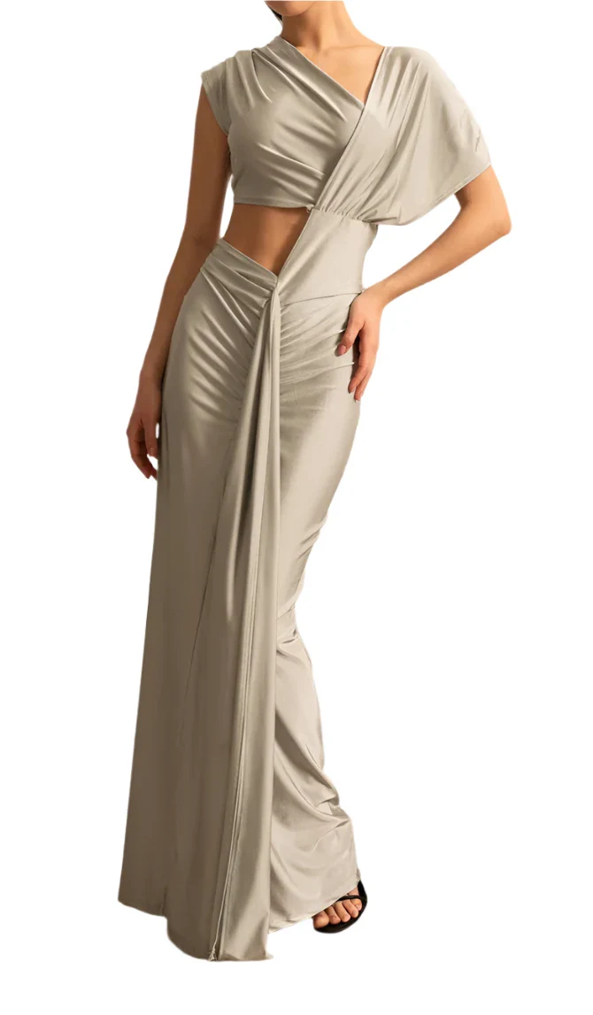 Cut Out Maxi Bodycon Dress