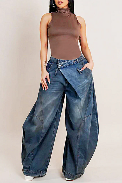 Crossed Paths Denim Trousers