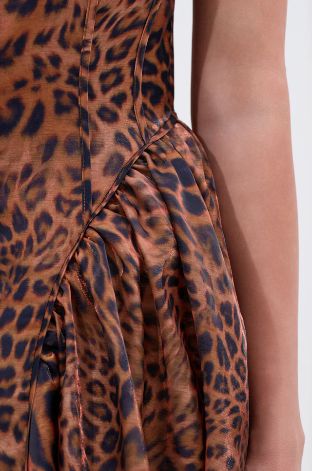 Leopard Print Sleeveless Dress