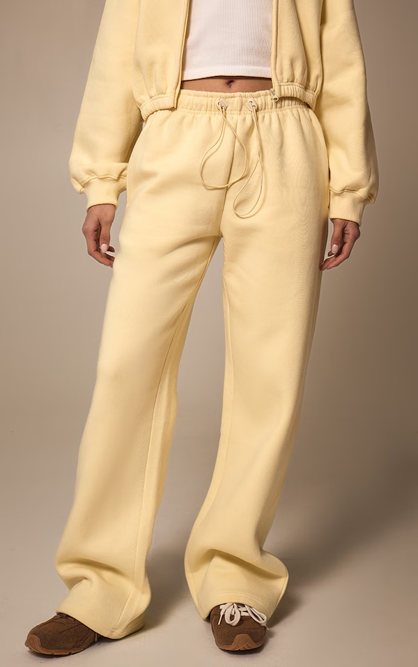 Butter Cream Coat + Drawcord Hem Sweatpants