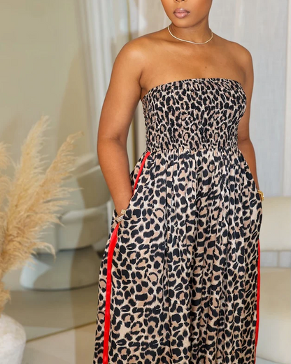 Leopard Print Jumpsuit