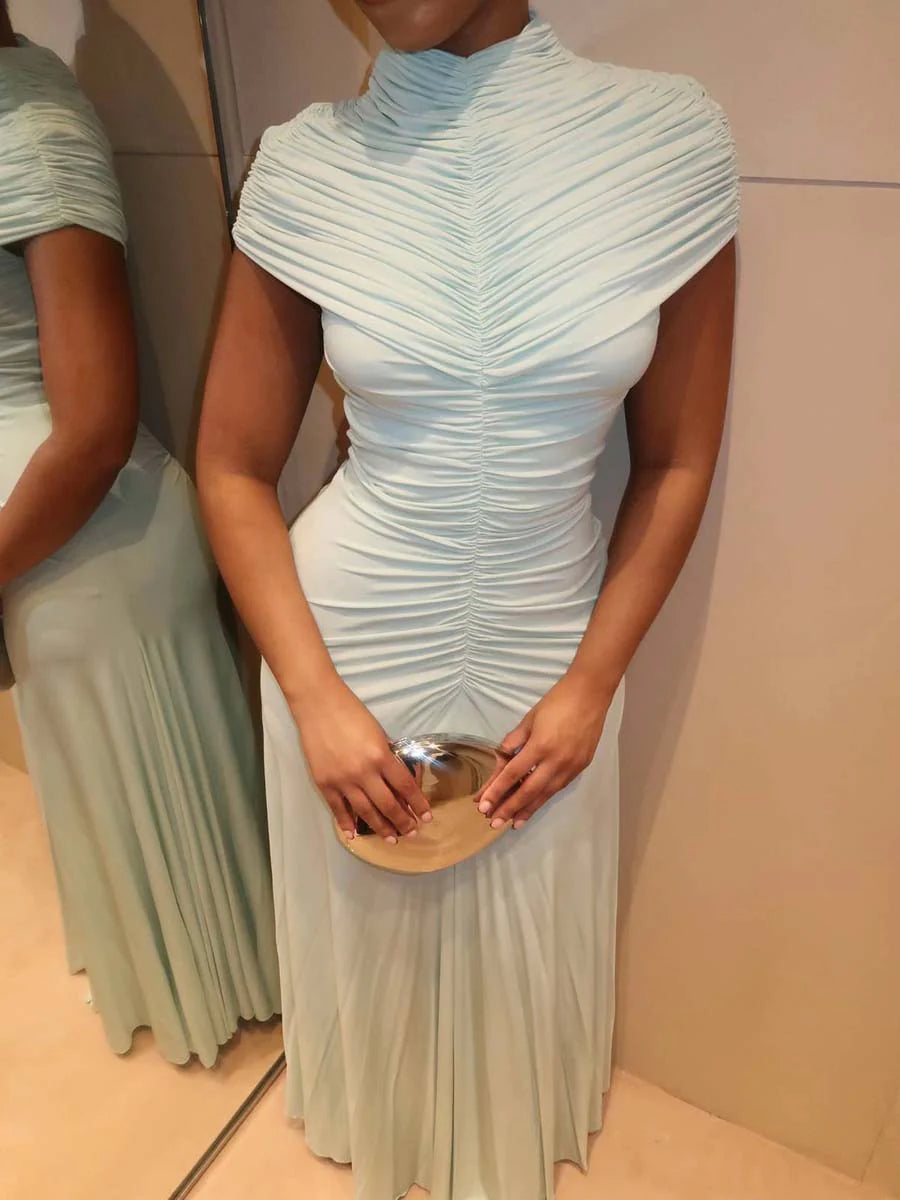 Sleeveless Pleated Dress