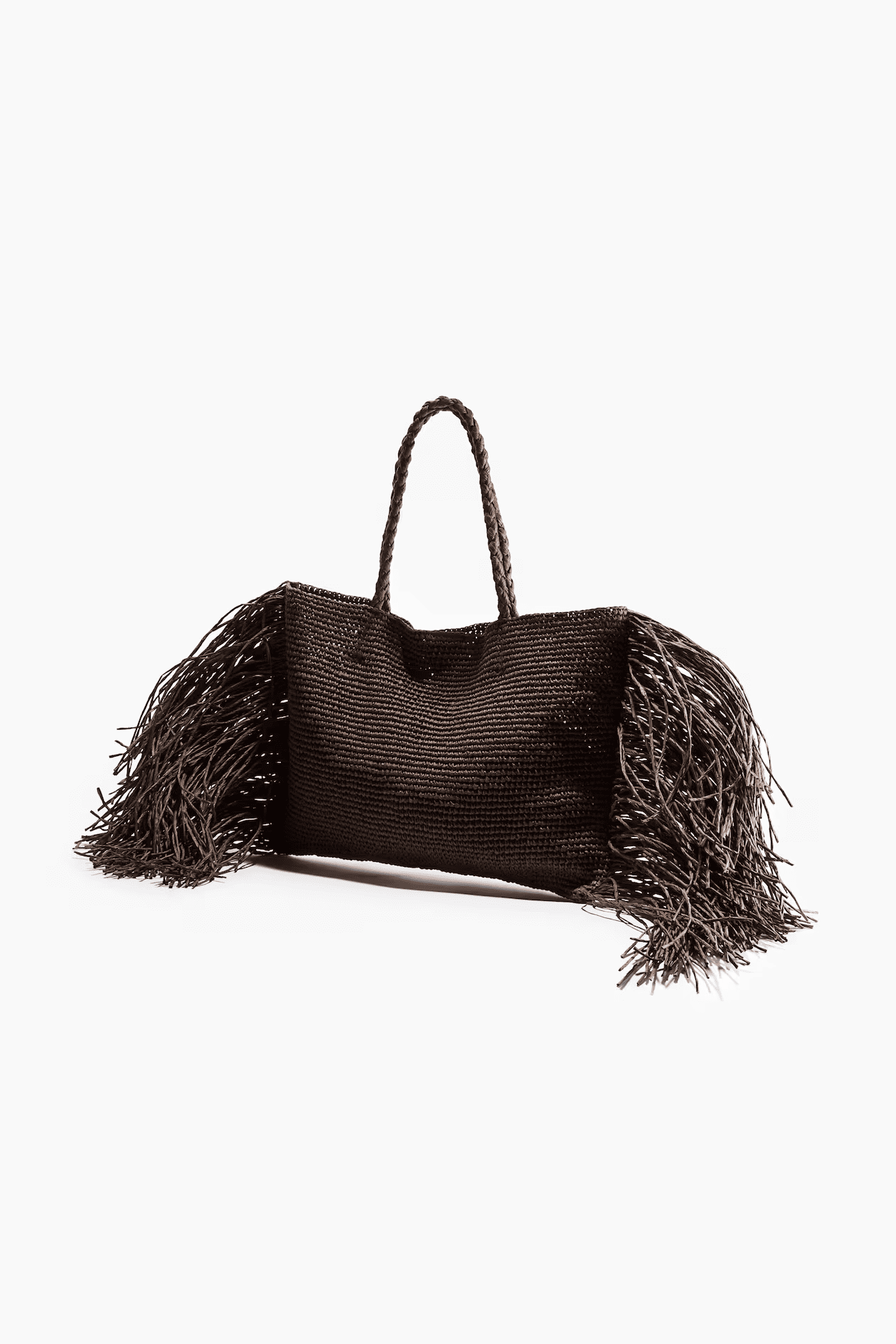 Fringed Straw Bag