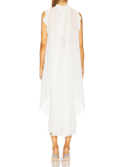 Silk Gathered Halter Top