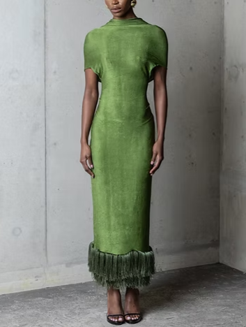 Green Chic Cocktail Dress
