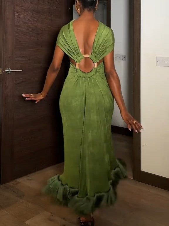 Green Chic Cocktail Dress