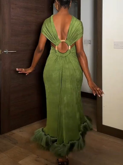 Green Chic Cocktail Dress