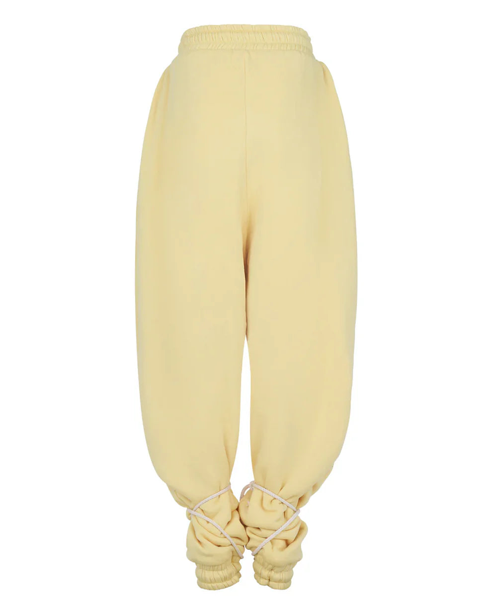 Cropped high-neck wrap top + loose sweatpants set