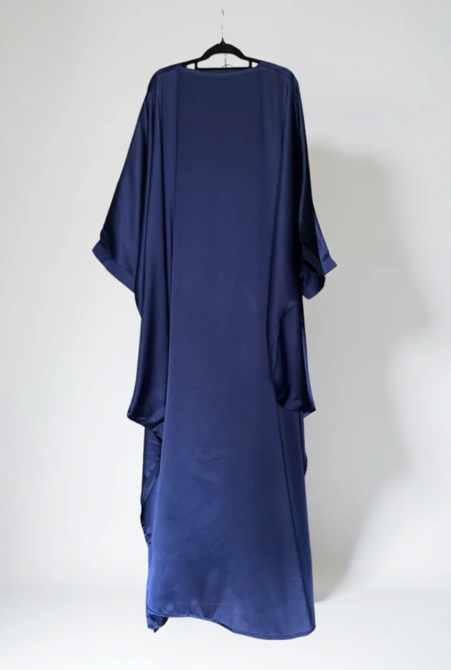 Silk Batwing Sleeve Dress