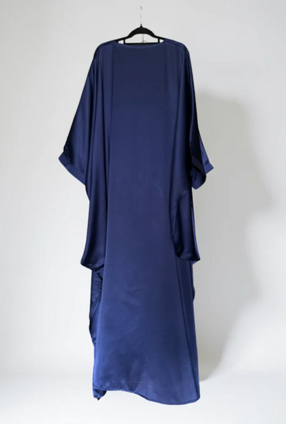 Silk Batwing Sleeve Dress