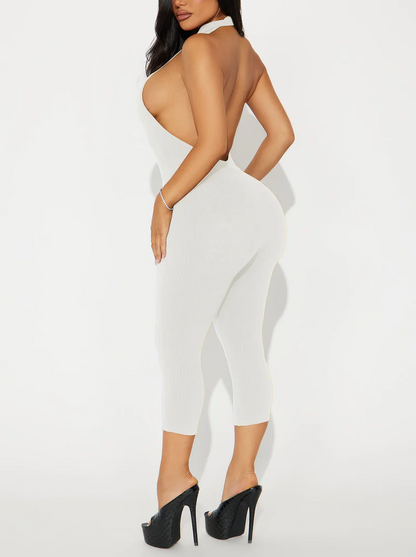 Stretch Sleeveless Jumpsuit