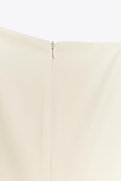 Draped Fabric Mini Dress