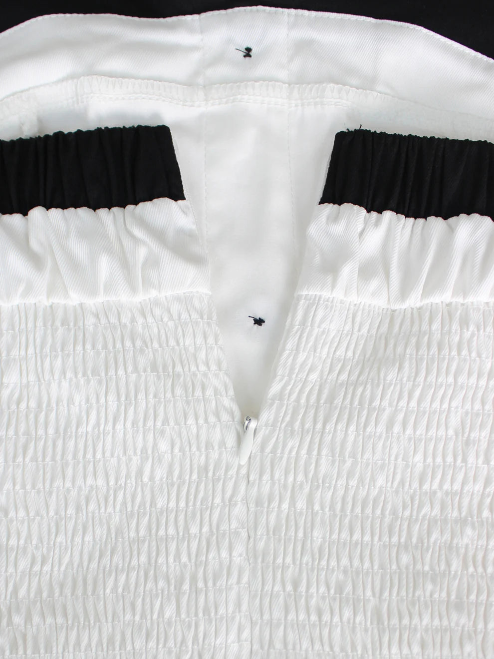 Single-breasted Contrast Neck double-belt Dress