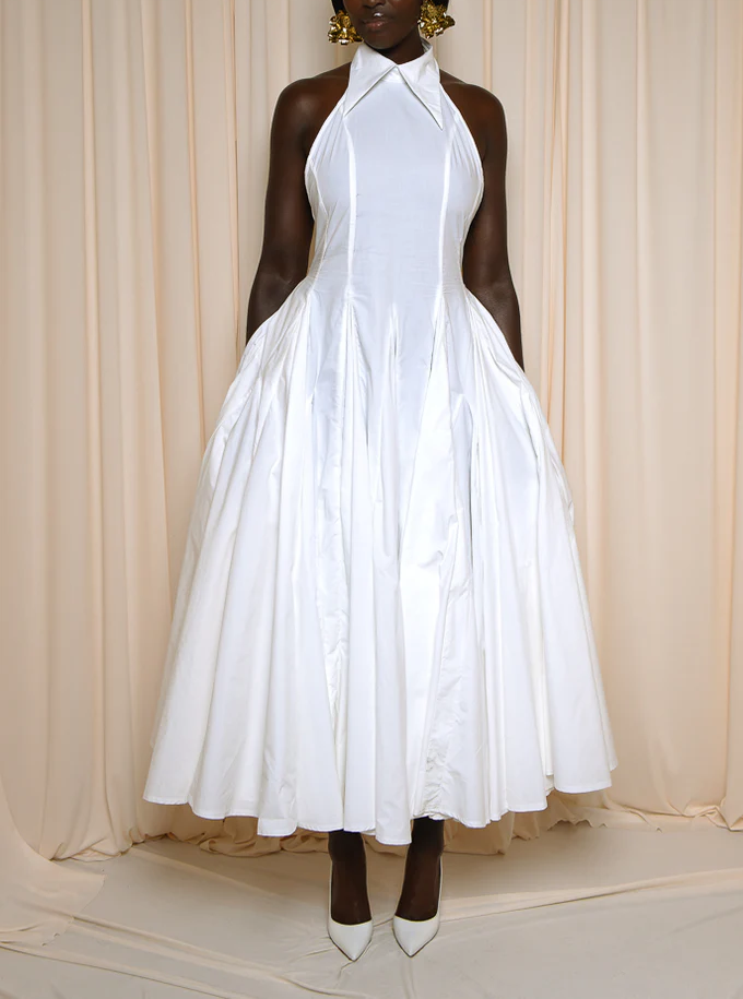 Sleeveless Elegant BacklessMaxi Dress