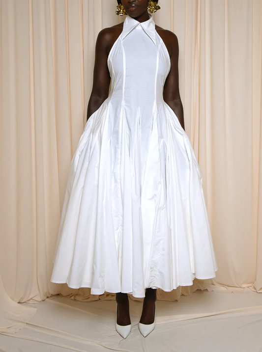 Sleeveless Elegant BacklessMaxi Dress