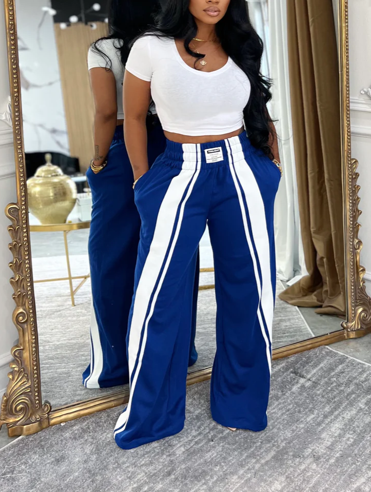 Multi-Colored Relaxed Wide-Leg Jeans