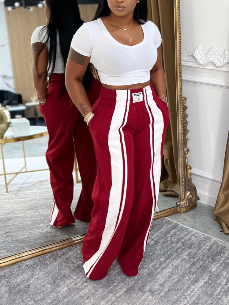 Multi-Colored Relaxed Wide-Leg Jeans