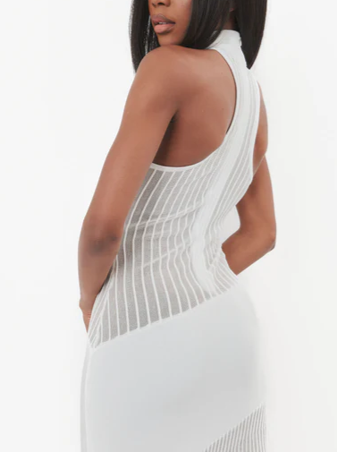 Mesh Panelled Dress