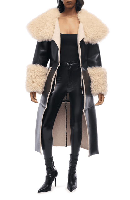 (⏰ 10 days left) Faux Fur Trench Coat