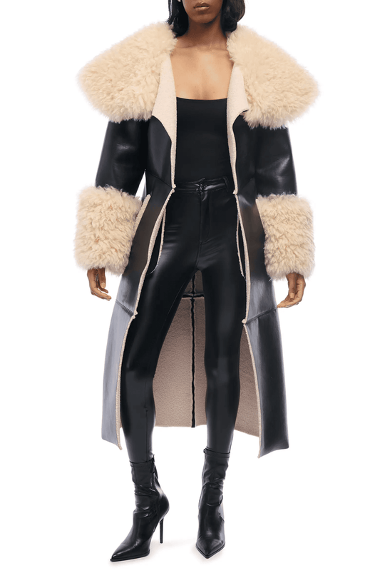 (⏰ 10 days left) Faux Fur Trench Coat