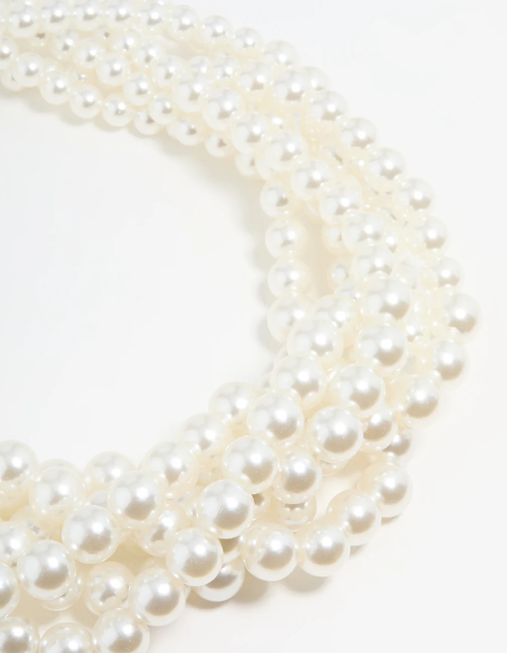 Multistrand Pearl Bib Necklace