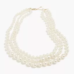 Multistrand Pearl Bib Necklace