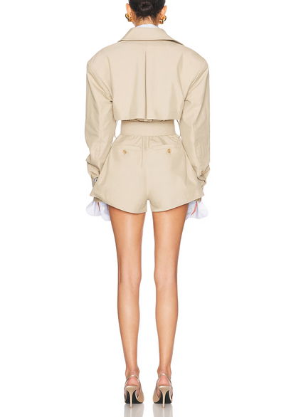 The Short Layer Trench Jumpsuit