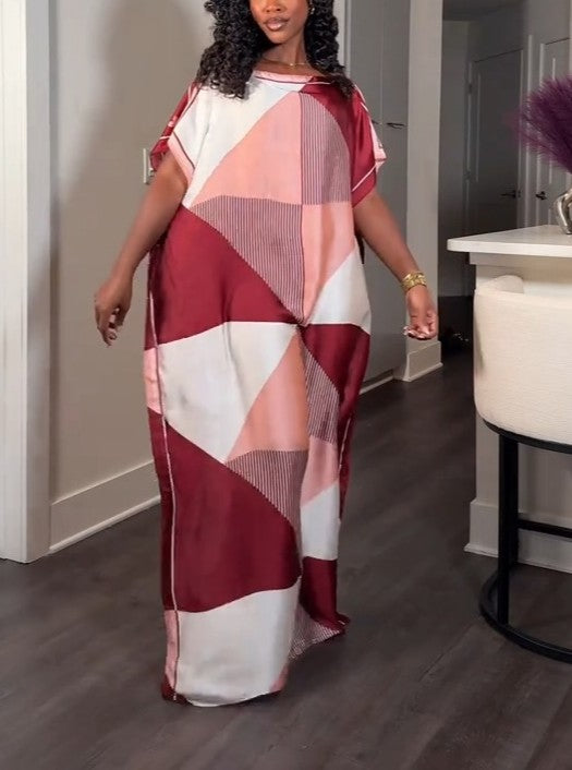 Stylish Lightweight Printed Long Dress