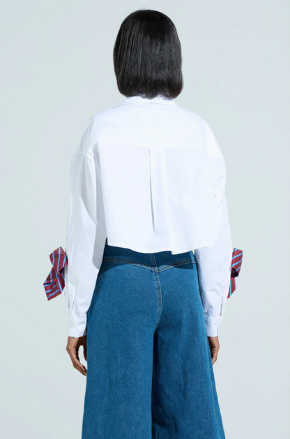 Bow-Tie Button-Down Shirt