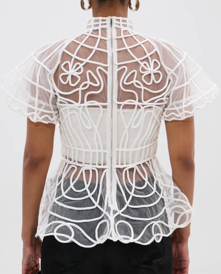 Short-Sleeve Structured Shirt