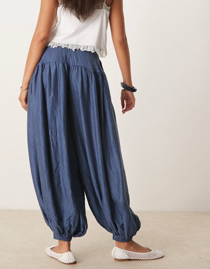 Billow Pants In Washed Navy