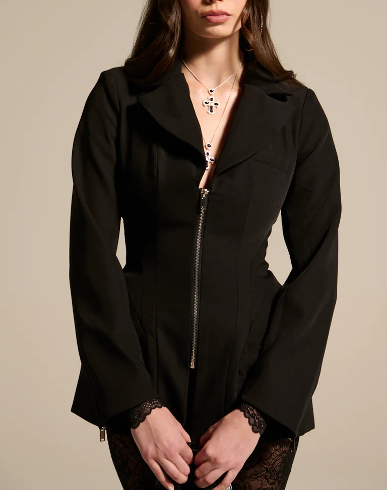 Peplum Blazer+Strech Pants