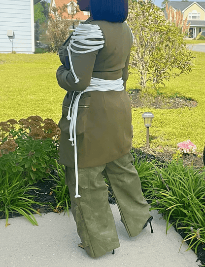 Lace-Up Blazer Dress & Coat