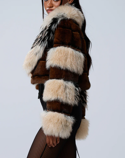 Short Faux Fur Jacket