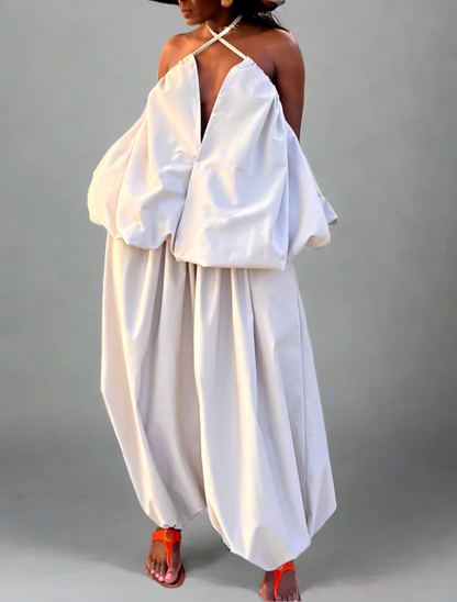 Extra Large Strapless Top + Ballon Pants