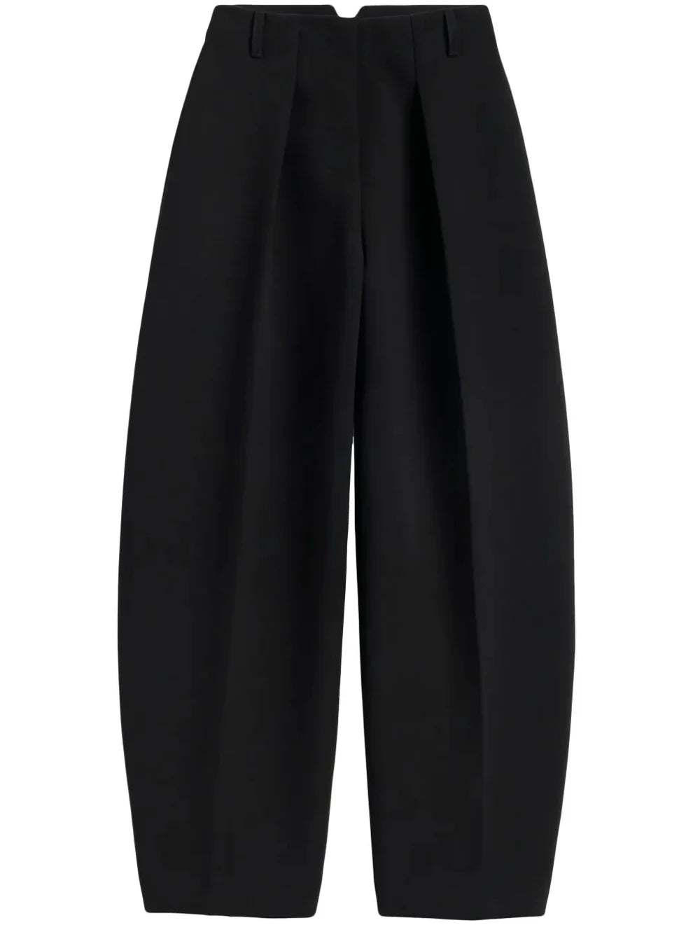 Black Barrel Silhouette Trousers