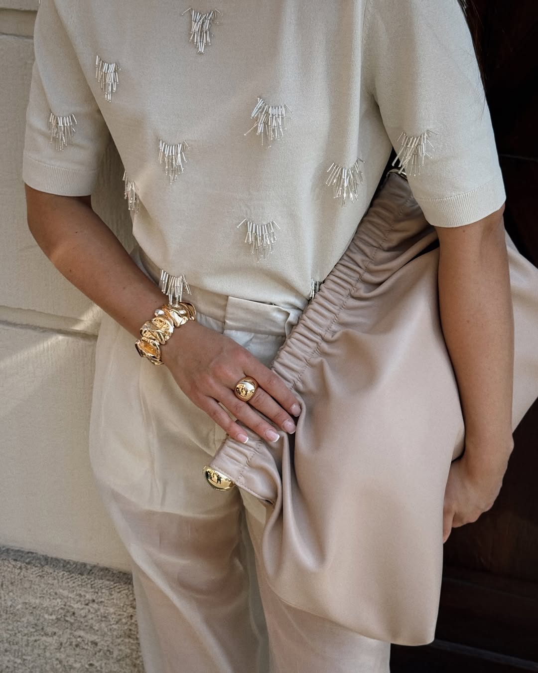 Coated Clutch Large Oversized Handbag